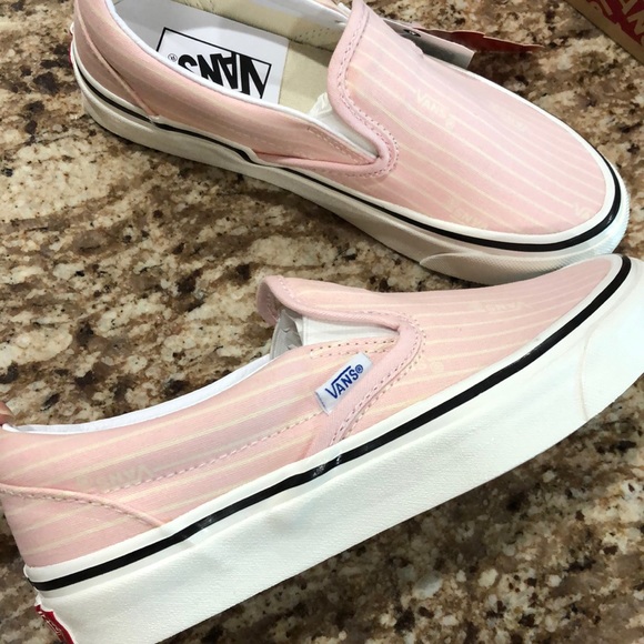 Vans Classi Slip-On 98 Anaheim Factory Stripe Pink - Picture 5 of 6